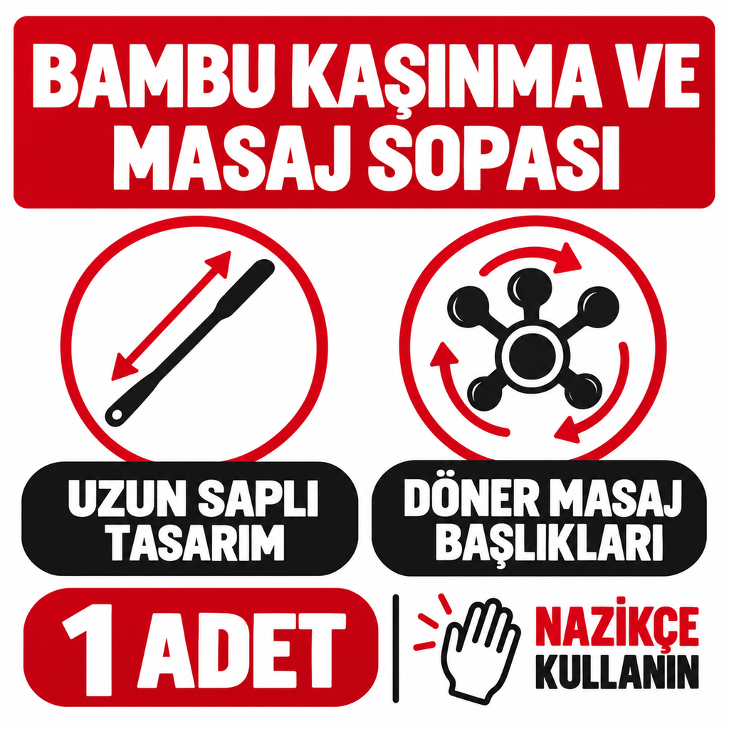Doğal Bambu Kaşınma Ve Masaj Sopası - özellik ve kullanım bilgileri