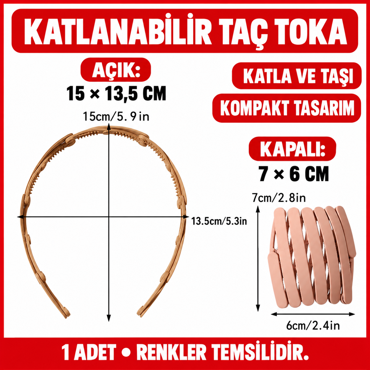 Katlanabilir Taç Toka - özellik ve kullanım bilgileri