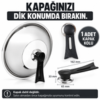 Dikey Tasarım Tencere Kapağı Kolu - özellik ve kullanım bilgileri