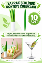 Yaprak Şeklinde Kokteyl Çubukları - özellik ve kullanım bilgileri