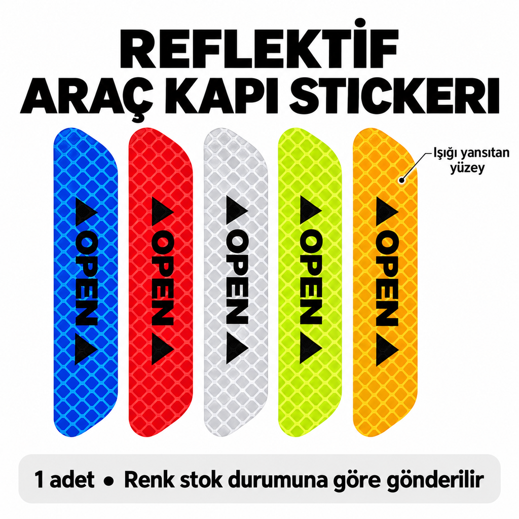 Reflektif Araç Kapı Stickerı - özellik ve kullanım bilgileri