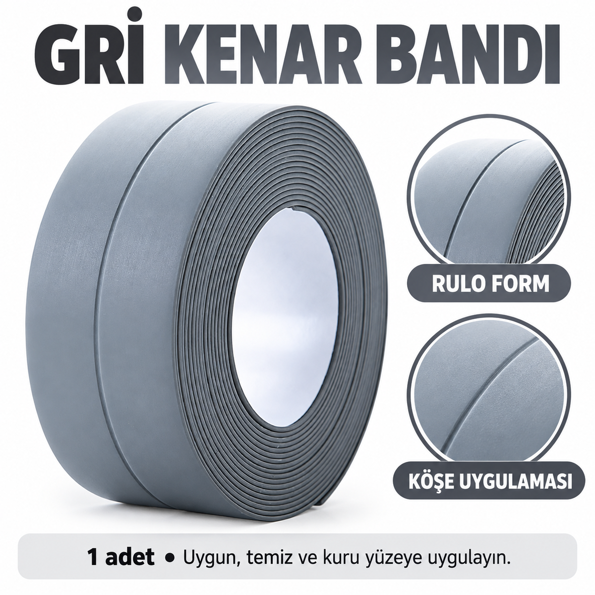 Su Sızdırmaz Bant - Gri - özellik ve kullanım bilgileri