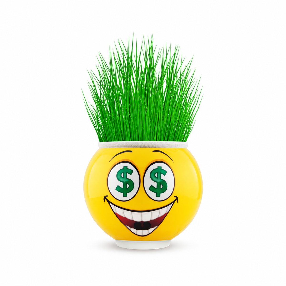 Çim Adam Saksı Emoji Figürlü 1 Adet - ürün görünümü