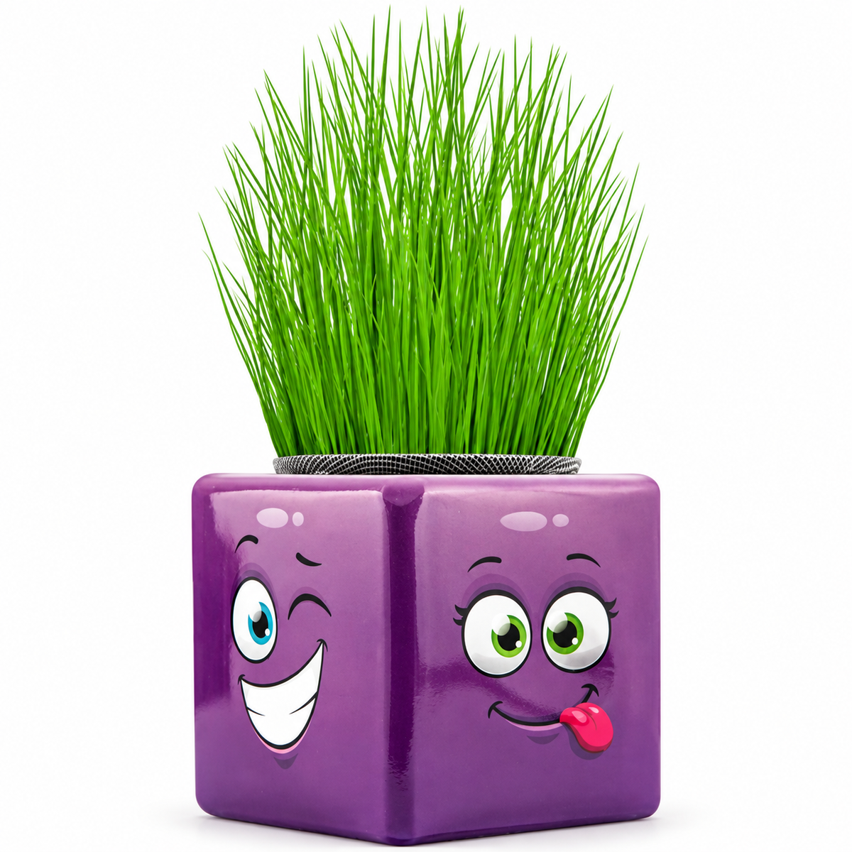 Çim Adam Mini Küp Emoji Figürlü 1 Adet - ürün görünümü
