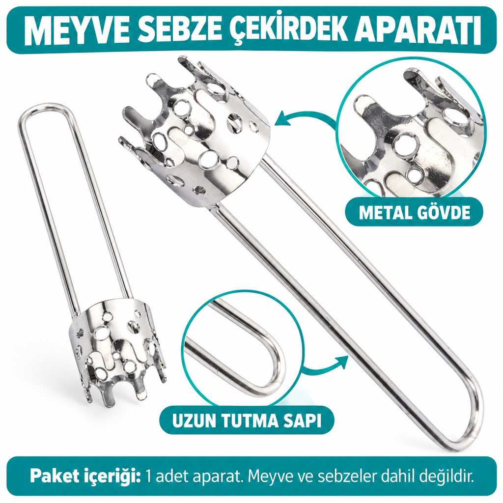 Meyve Sebze Çekirdek Çıkarma Aparatı - özellik ve kullanım bilgileri