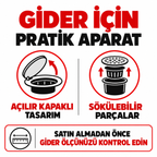 Koku ve Geri Akış Önleyici Gider Aparatı - özellik ve kullanım bilgileri