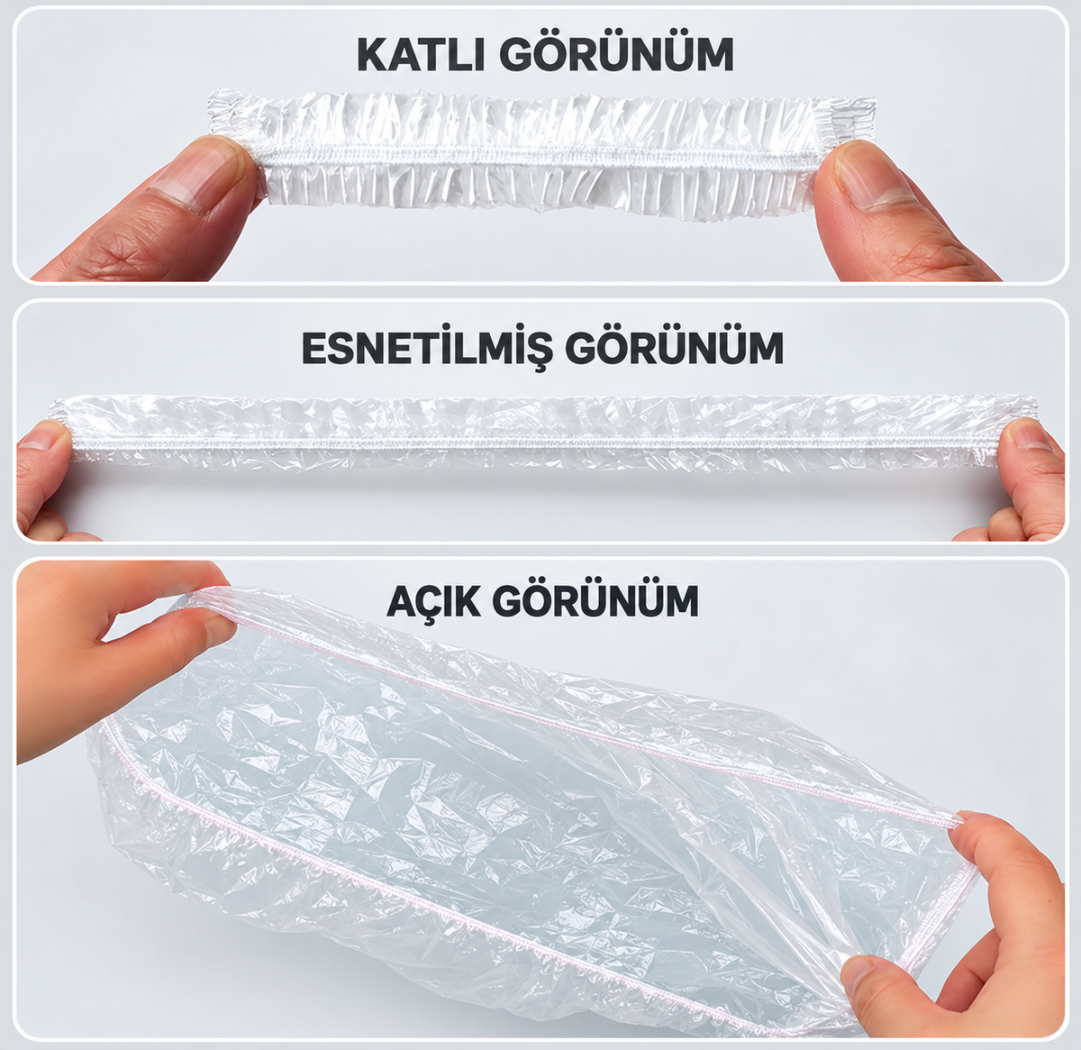 Lastikli Tencere Ve Tabak Bonesi 100 Adet (22cm) - ürün görünümü