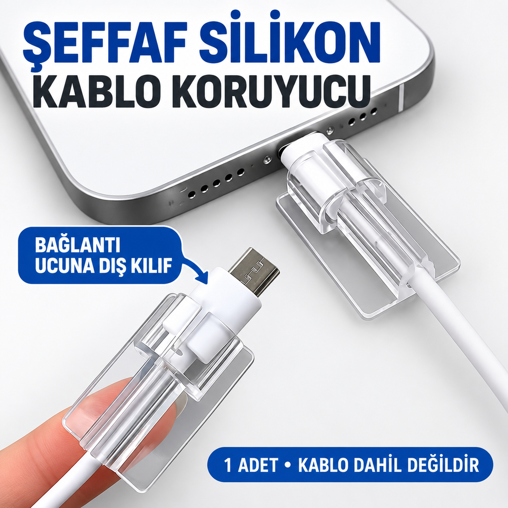 Şeffaf Silikon Kablo Koruyucu - özellik ve kullanım bilgileri