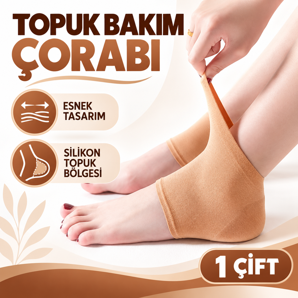 Silikon Topuk Bakım Çorabı - özellik ve kullanım bilgileri