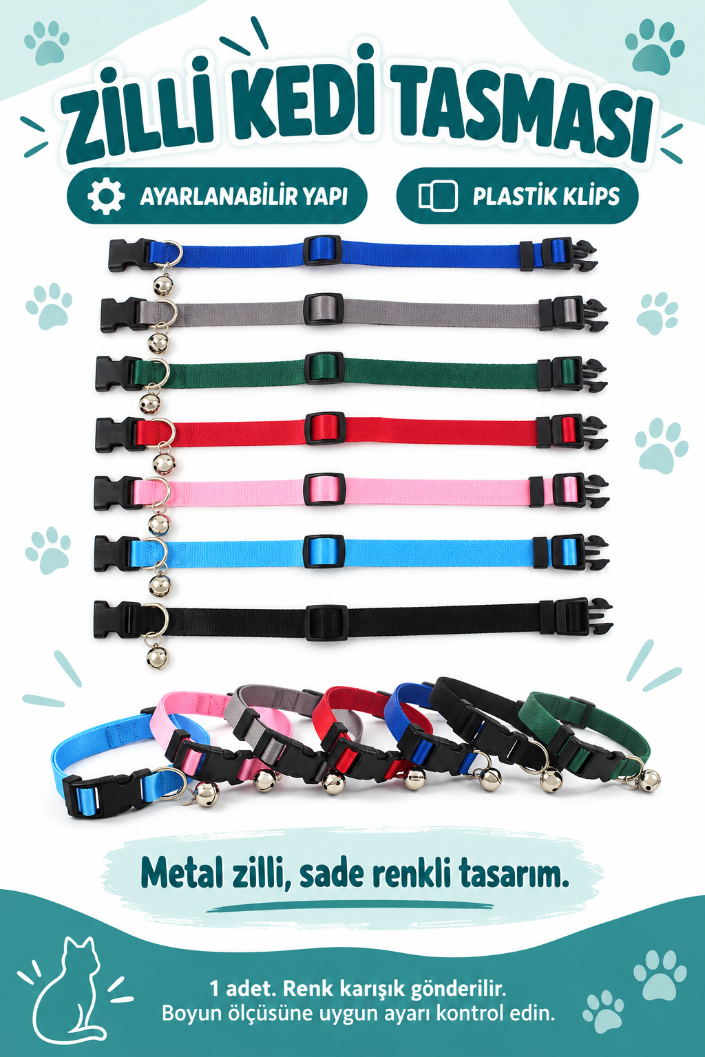 Zilli Kedi Tasması - özellik ve kullanım bilgileri