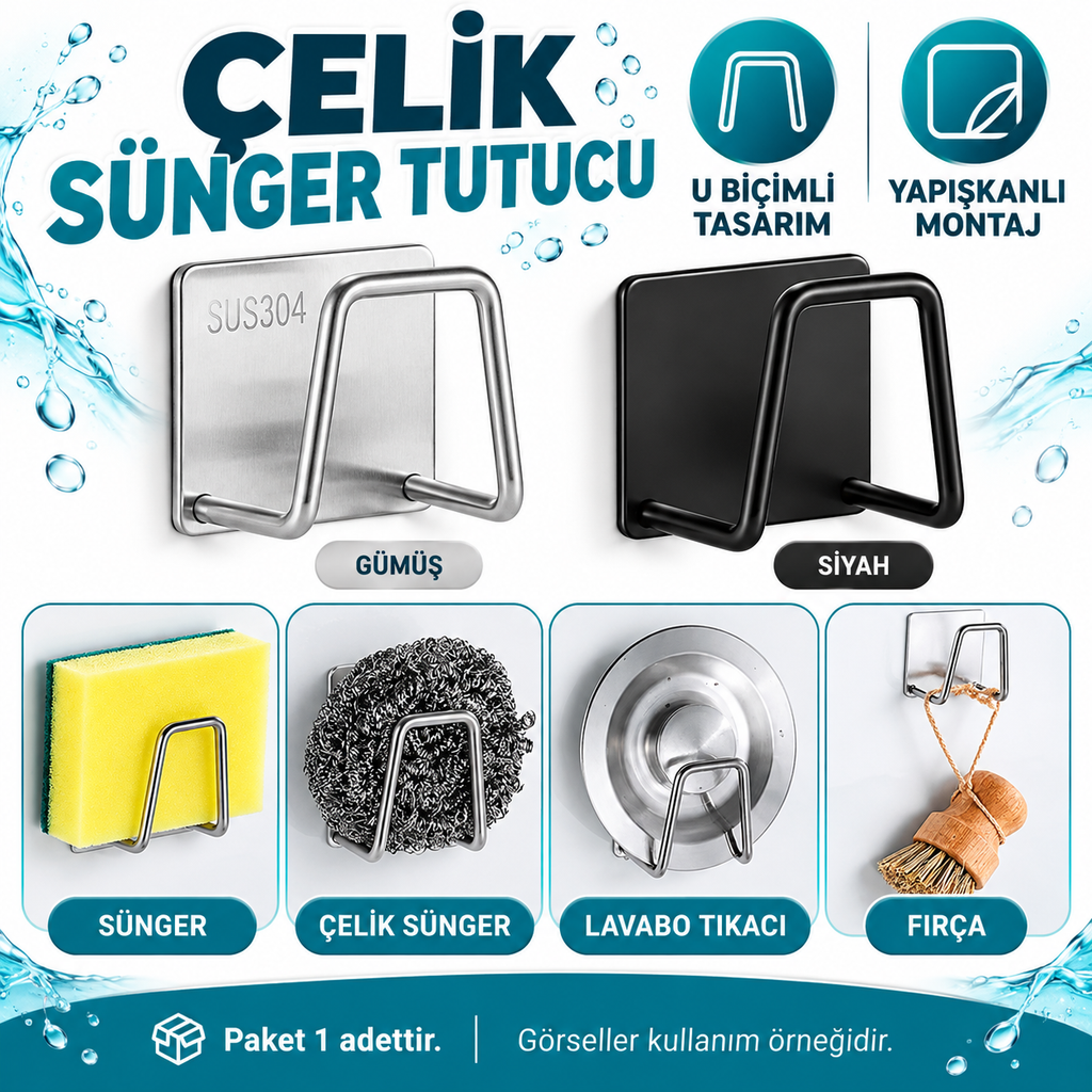 Kendinden Yapışkanlı Çelik Drenaj Askısı - özellik ve kullanım bilgileri