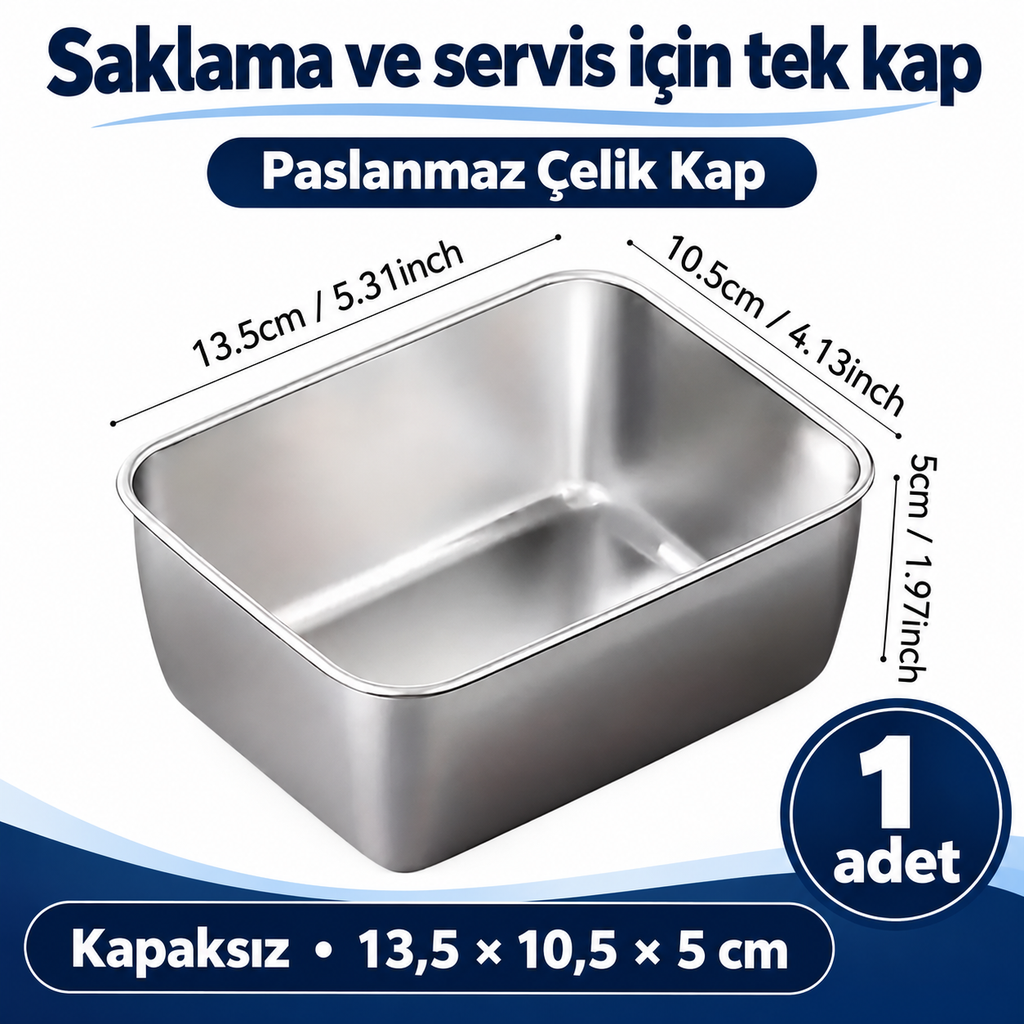 Paslanmaz Çelik Saklama Kabı - özellik ve kullanım bilgileri