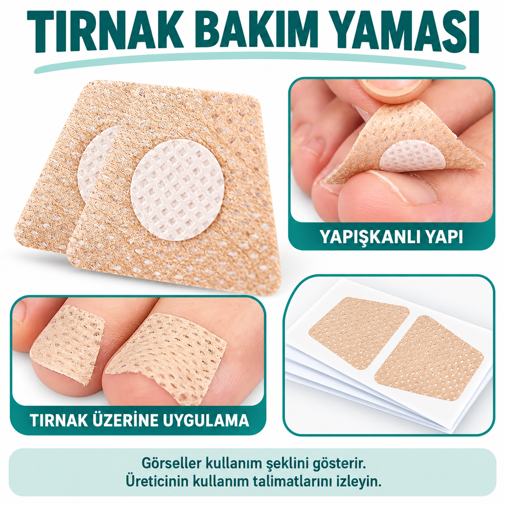 Kolay Uygulanabilir Ayak Tırnağı Bakım Yaması - özellik ve kullanım bilgileri