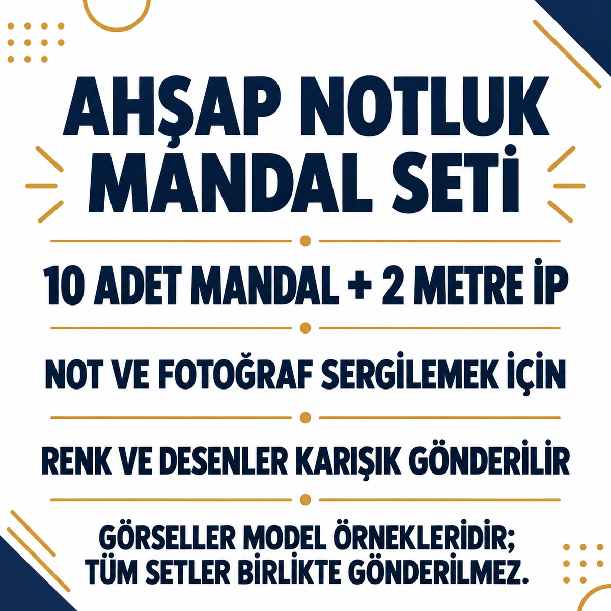 Ahşap Notluk İpli Mandal - özellik ve kullanım bilgileri
