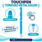 Touchpen Dokunmatik Turkuaz Metal Kalem - özellik ve kullanım bilgileri