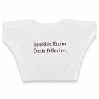 Eşeklik Ettim Yazılı Peluş Oyuncak Tişörtü - ürün görünümü