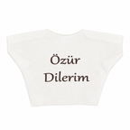 Özür Dilerim Yazılı Peluş Oyuncak Ayı Tişörtü - ürün görünümü