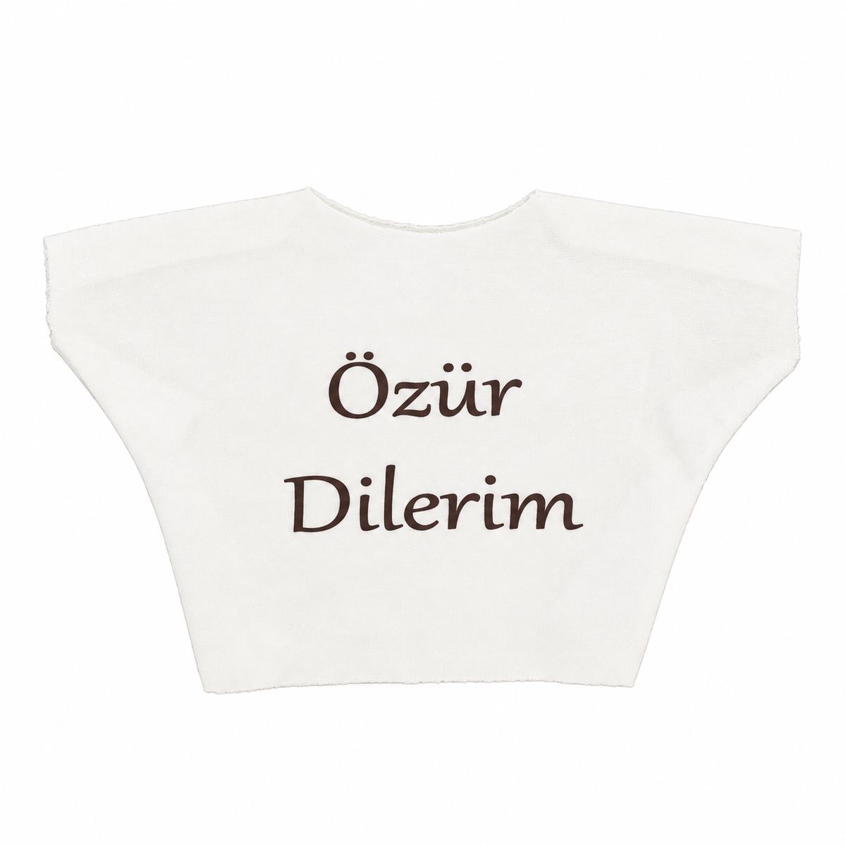 Özür Dilerim Yazılı Peluş Oyuncak Ayı Tişörtü - ürün görünümü