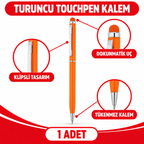 Tükenmez Touchpen Turuncu Kalem - özellik ve kullanım bilgileri