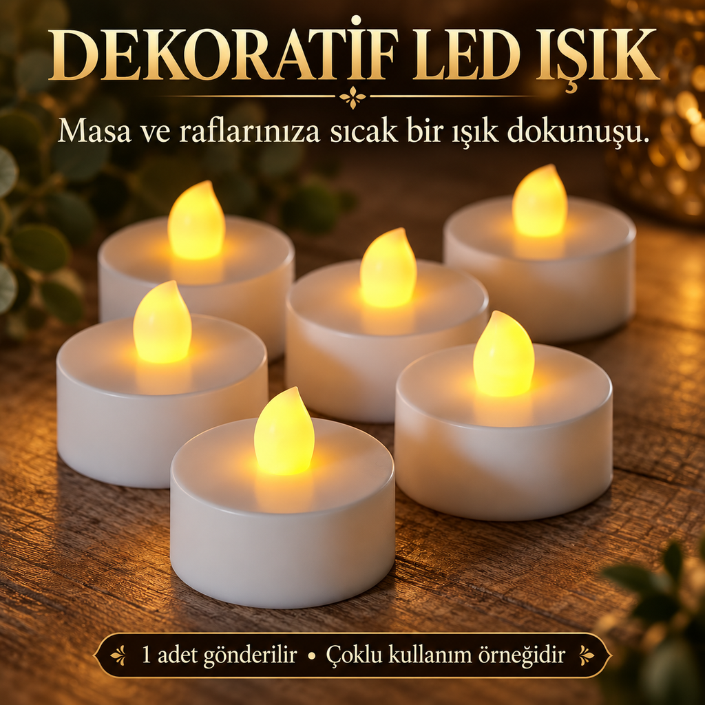 Pilli Tealight Mum - özellik ve kullanım bilgileri