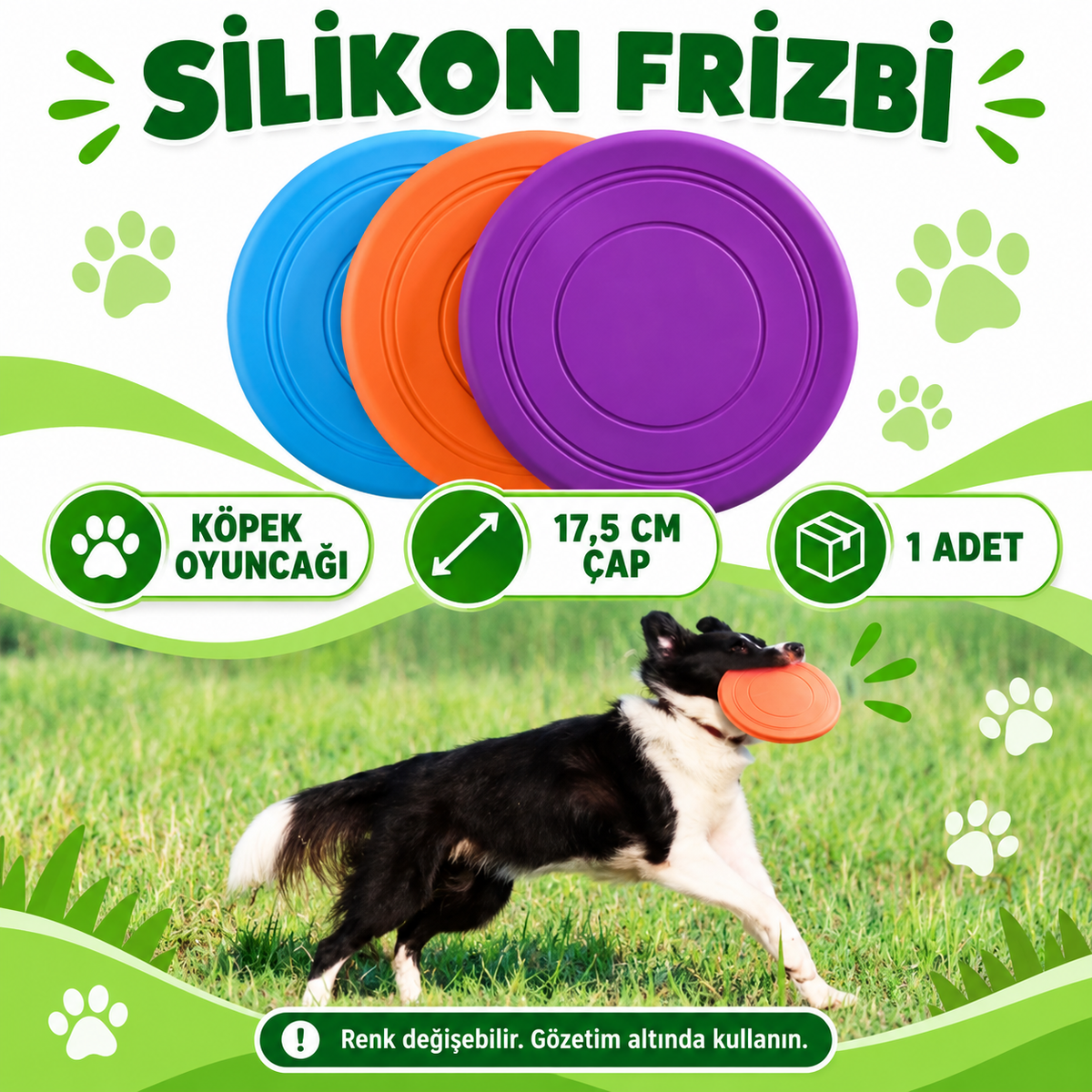 Silikon Frizbi Köpek Oyuncağı - özellik ve kullanım bilgileri