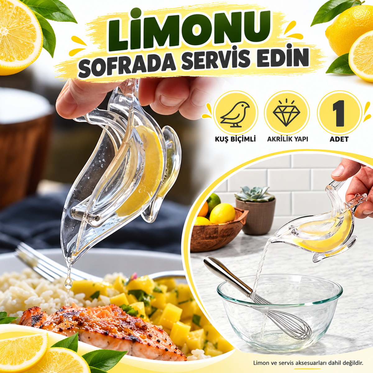 Kuş Şeklinde Sunumluk Limon Sıkacağı - özellik ve kullanım bilgileri
