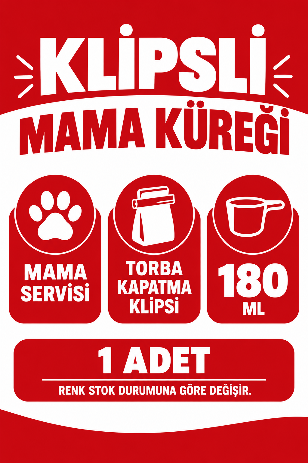 Klipsli Ölçekli Kedi Köpek Mama Küreği - özellik ve kullanım bilgileri