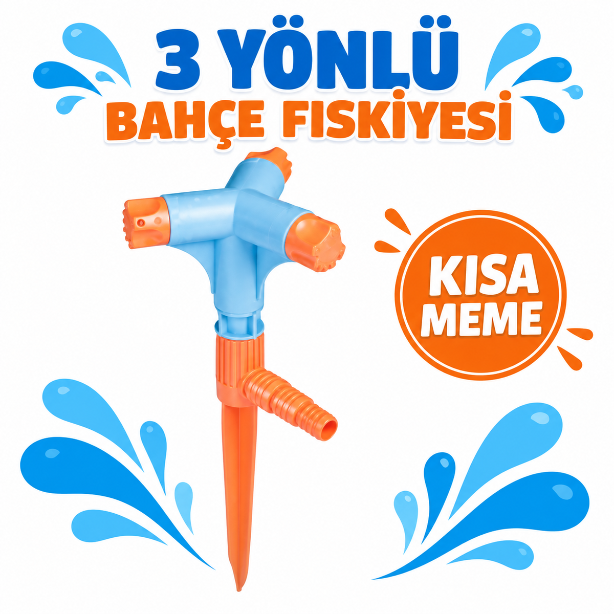3 Yönlü & Normal Sprink Fıskiye (Kısa Meme) - özellik ve kullanım bilgileri