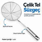Paslanmaz Çelik Kevgir - özellik ve kullanım bilgileri