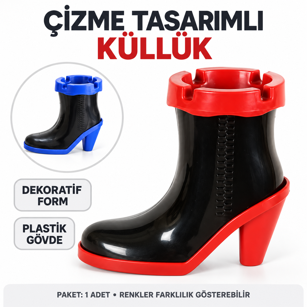 Çizme Tasarımlı Küllük - özellik ve kullanım bilgileri