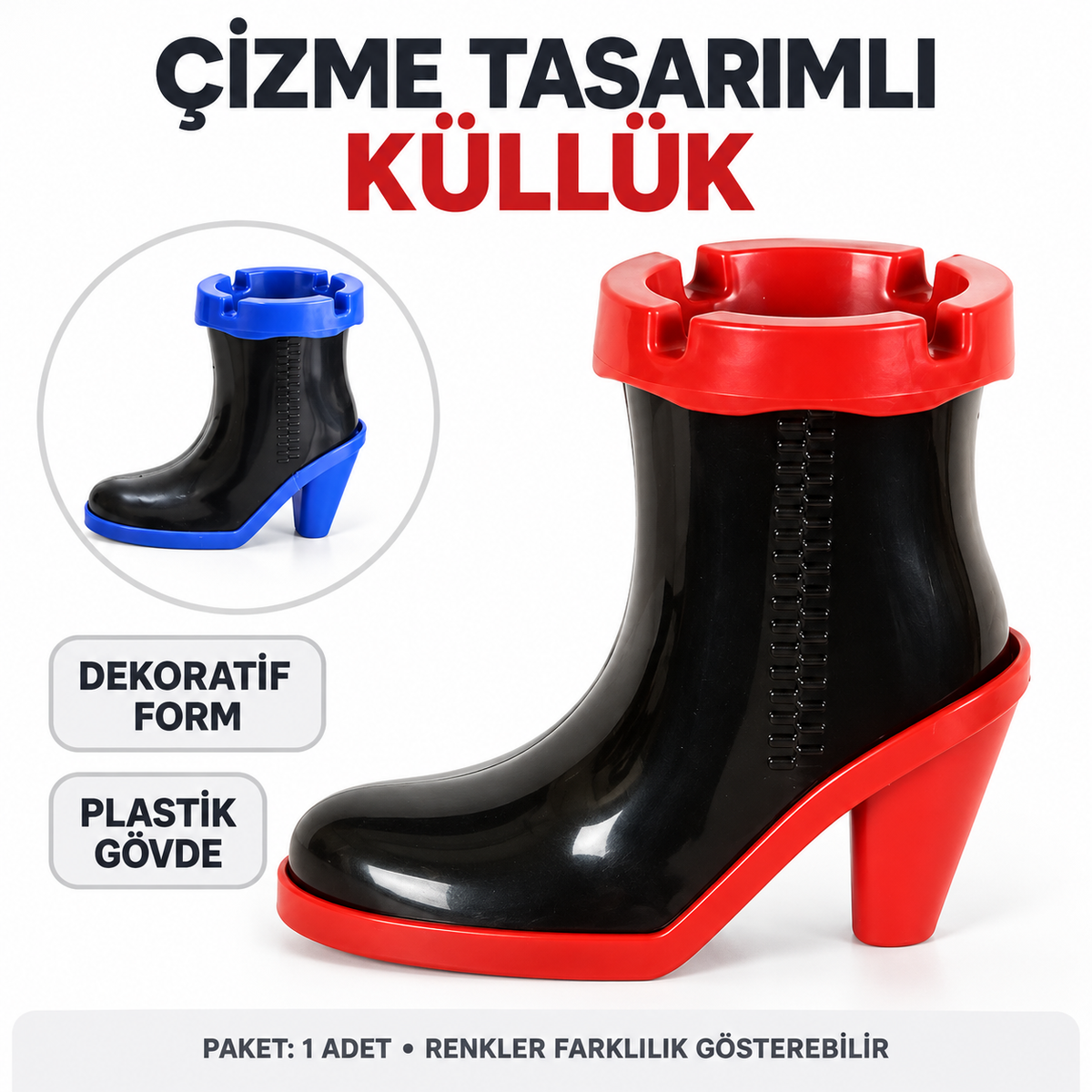 Çizme Tasarımlı Küllük - özellik ve kullanım bilgileri