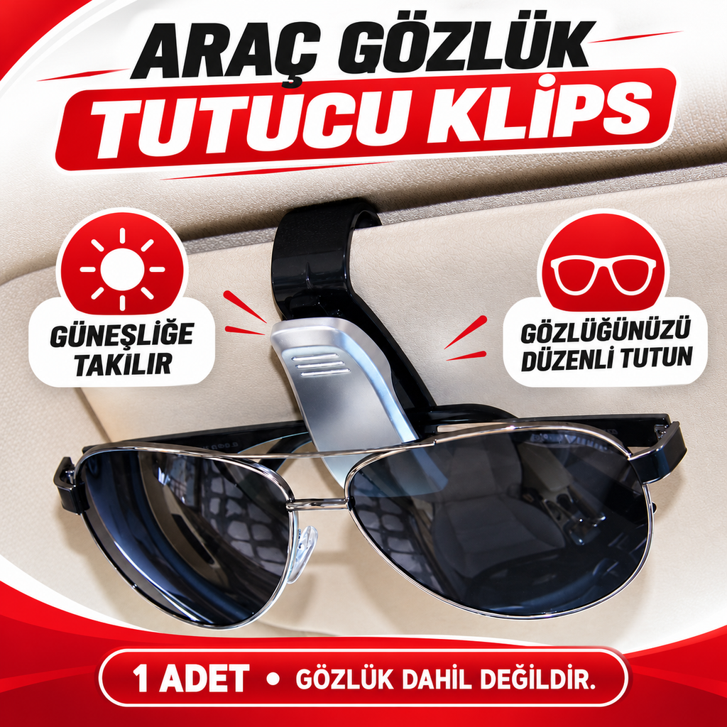 Araba Klips Gözlük Tutacağı - özellik ve kullanım bilgileri