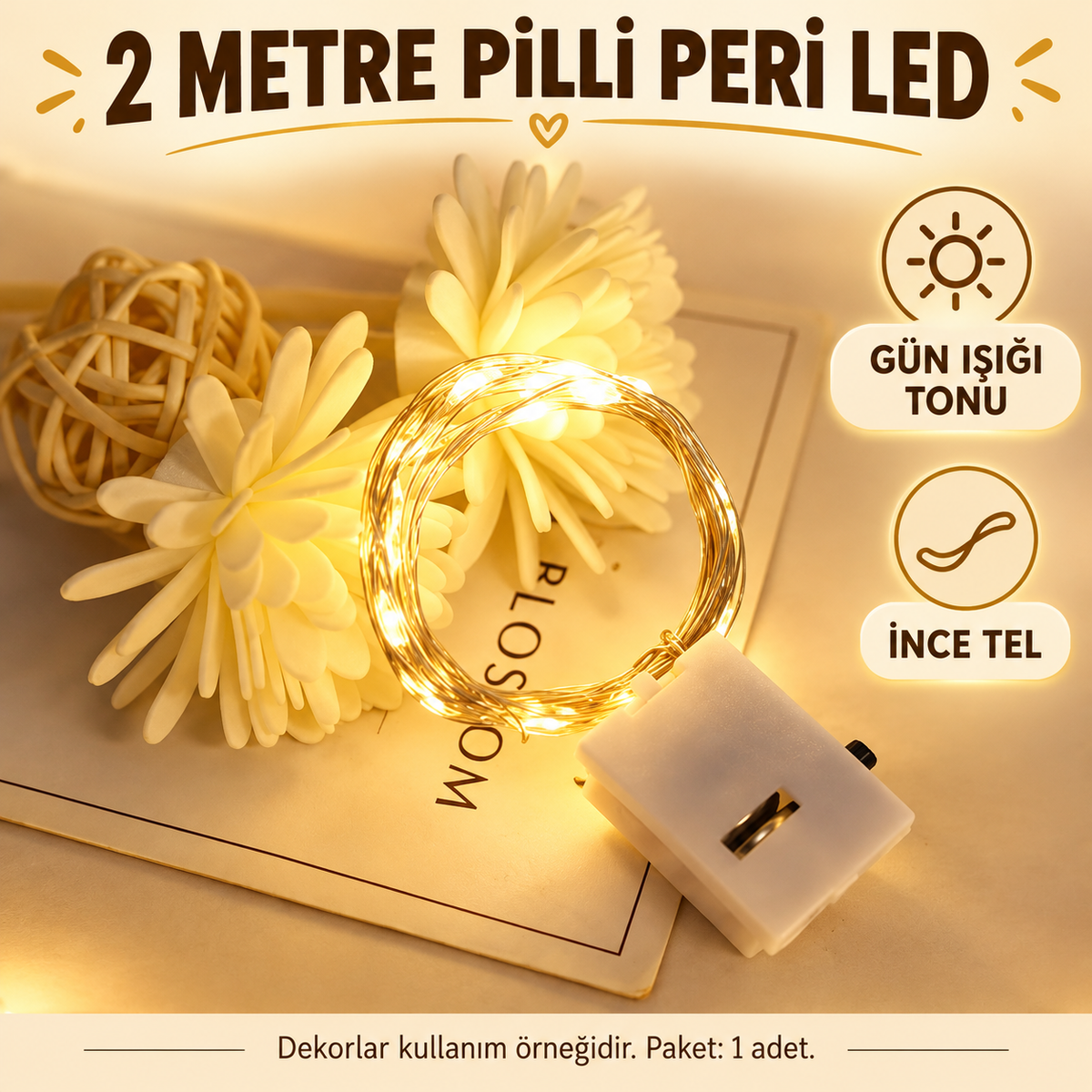 2m Pilli Peri Led Gün Işığı - özellik ve kullanım bilgileri