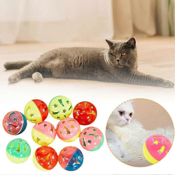 4'lü Çıngıraklı Top Kedi Oyuncağı - ürün görünümü