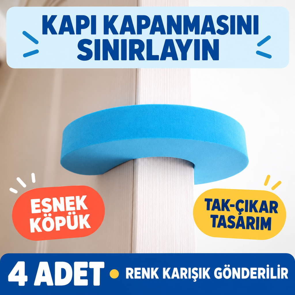 Kapı Çarpma Önleyici Stoper 4 lü Set - özellik ve kullanım bilgileri