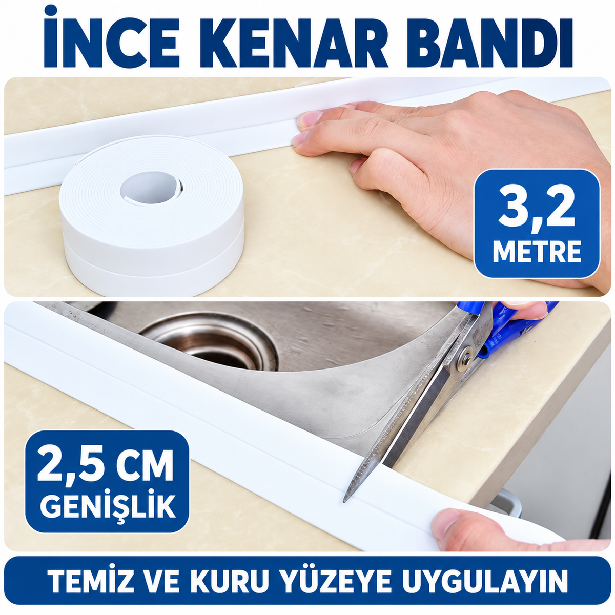 İnce Su Sızdırmaz Kenar Bandı - özellik ve kullanım bilgileri