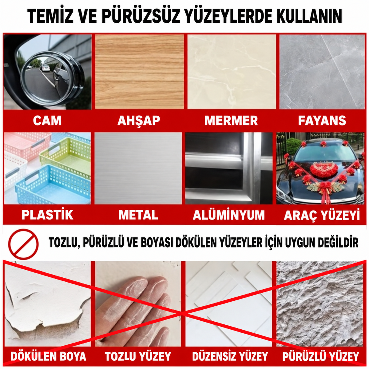 60 Parça Kolay Açılır Güçlü Çift Taraflı Bant 18mmx50mm - ürün görünümü