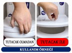 4 Adet Kristal Tasarımlı Çok Amaçlı Yapışkanlı Tutacak Buton - ürün görünümü