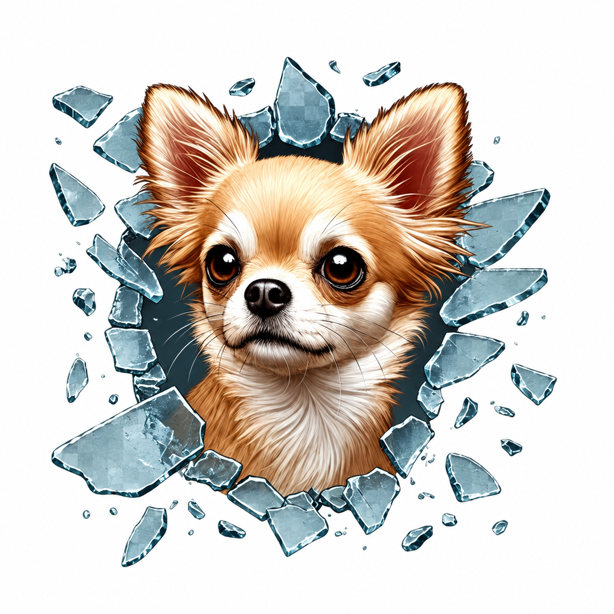 Fulcar Köpek Tasarımlı Araç Stickerı - ürün görünümü