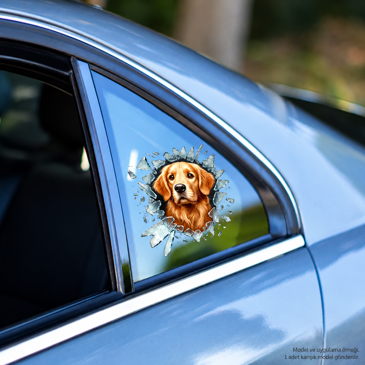Fulcar Köpek Tasarımlı Araç Stickerı - ürün görünümü