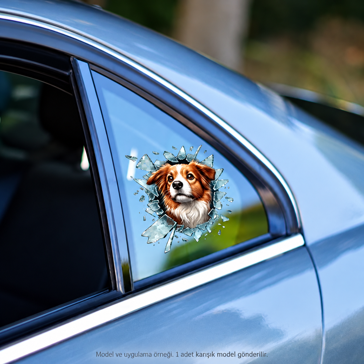 Fulcar Köpek Tasarımlı Araç Stickerı - ürün görünümü