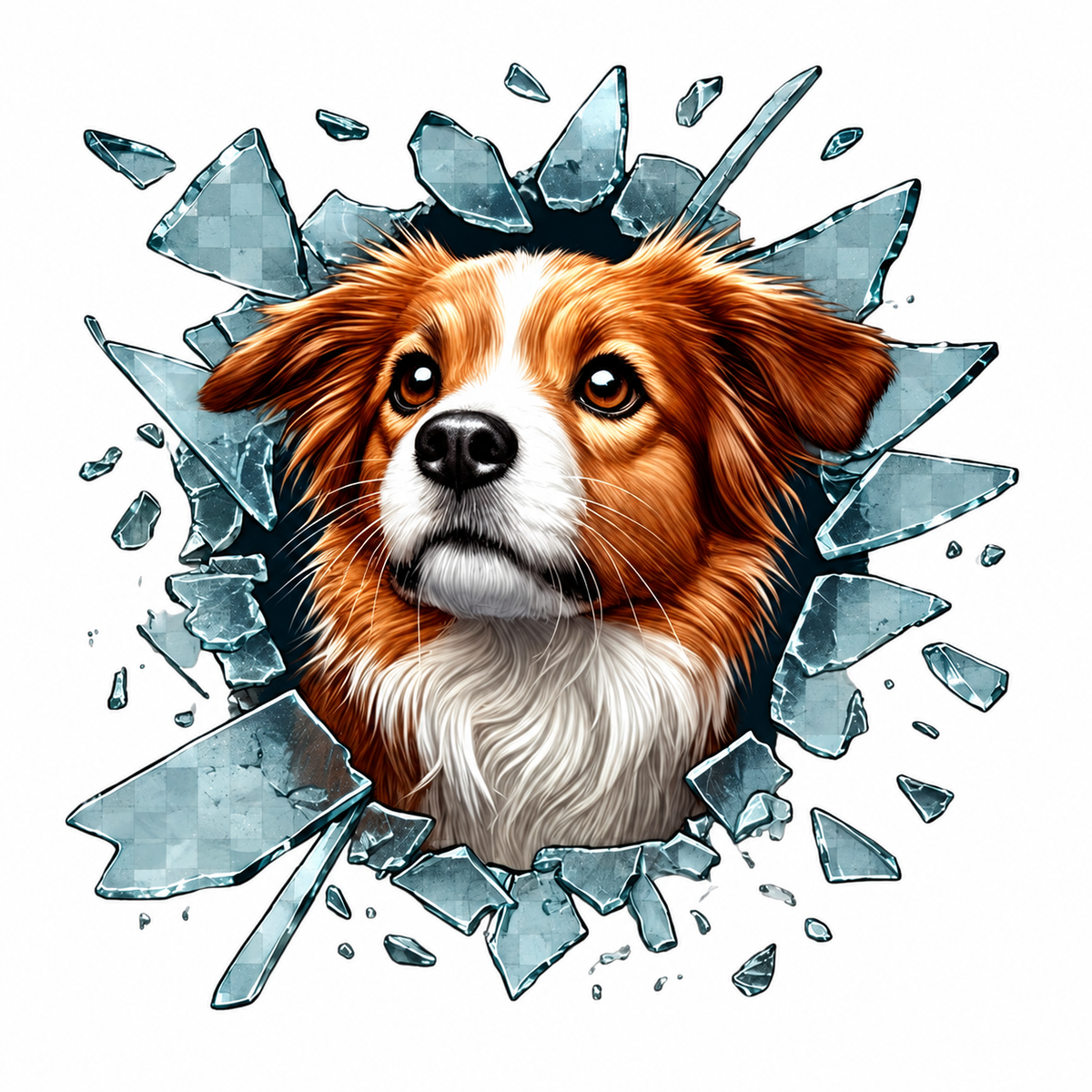 Fulcar Köpek Tasarımlı Araç Stickerı - ürün görünümü