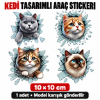 Fulcar Kedi Tasarımlı Araç Stickerı - özellik ve kullanım bilgileri