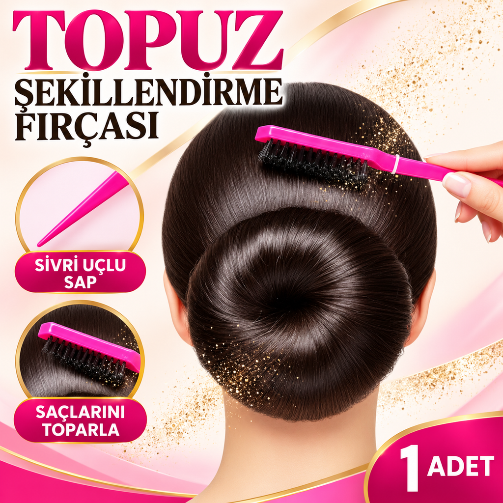 Plastik Saplı Topuz Şekillendirme Fırçası - özellik ve kullanım bilgileri