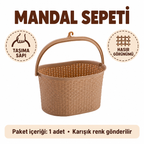 Hasır Görünümlü Mandal Sepeti - özellik ve kullanım bilgileri