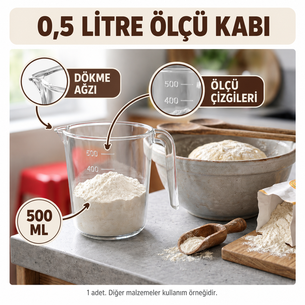 0,5 Litre Ölçü Kabı - özellik ve kullanım bilgileri
