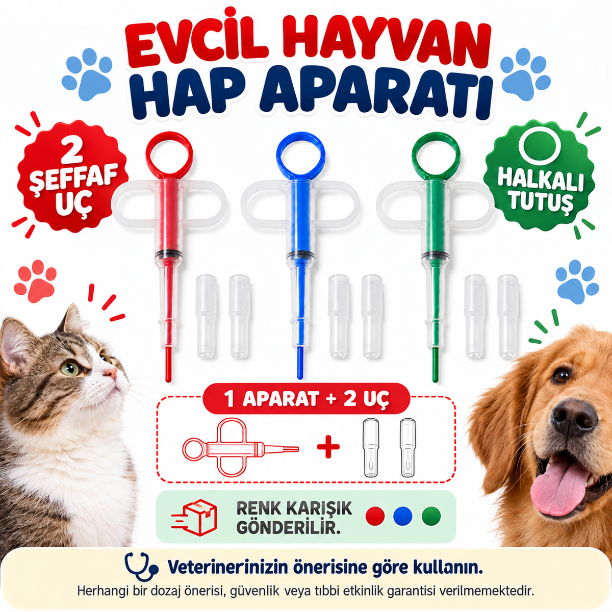 Evcil Hayvan Hap Yutturma Aparatı - özellik ve kullanım bilgileri
