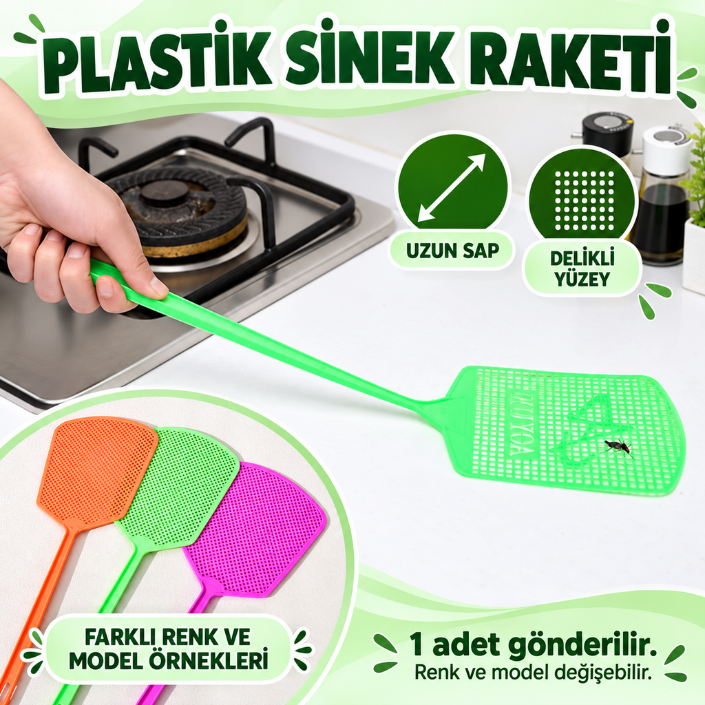 Plastik Sinek Raketi - Sinek Şaplağı - özellik ve kullanım bilgileri