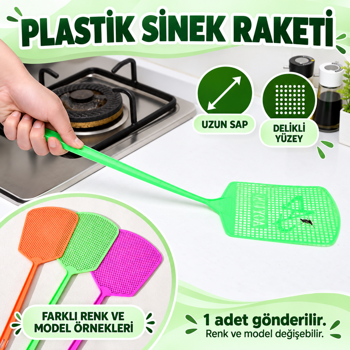 Plastik Sinek Raketi - Sinek Şaplağı - özellik ve kullanım bilgileri